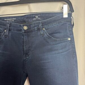 Ag Adriano Goldschmied Dark Indigo Legging Ankle Super Skinny Jeans